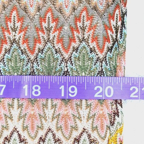 Evolutionary Apparel Retro Semi Sheer Legs Colorful Pull On Bell Bottom Pants - Picture 13 of 15